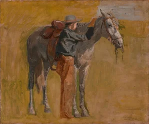 Th. Eakins, Cowboy (Studium)